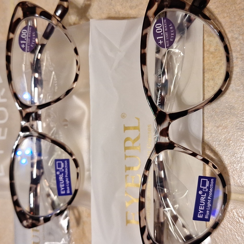 EYURL Blue Light Reading Glasses‎ 1.0 (2 Pair)